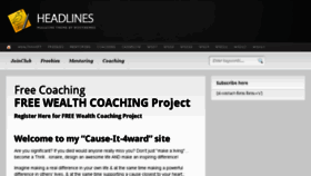 What Coachfree.com website looked like in 2016 (7 years ago)