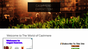 What Cashmere-expert.com website looked like in 2016 (7 years ago)