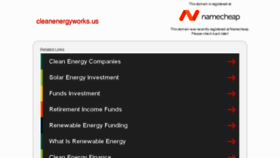 What Cleanenergyworks.us website looked like in 2016 (7 years ago)