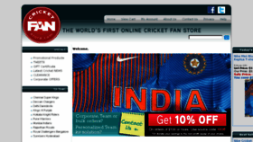What Cricketfanstore.com website looked like in 2016 (7 years ago)