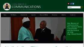 What Commtech.gov.ng website looked like in 2016 (8 years ago)