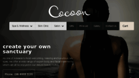 What Cocoonspa.com.au website looked like in 2016 (7 years ago)