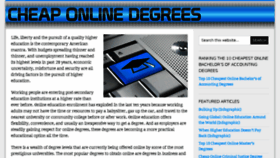 What Cheaponlinedegrees.org website looked like in 2016 (7 years ago)