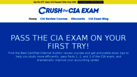 What Crushtheciaexam.com website looked like in 2016 (7 years ago)