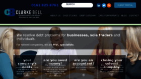What Clarkebell.com website looked like in 2016 (7 years ago)