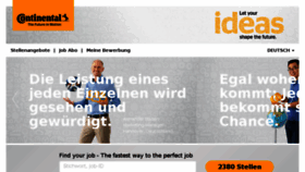 What Continental-jobs.de website looked like in 2016 (7 years ago)