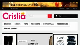 What Crislia.com website looked like in 2016 (7 years ago)