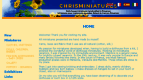 What Chrisminiatures.com website looked like in 2016 (7 years ago)