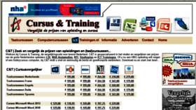 What Cursusentraining.nl website looked like in 2016 (7 years ago)