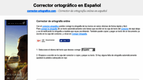 What Corrector-ortografico.com website looked like in 2016 (7 years ago)