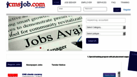 What Cmsjob.com website looked like in 2016 (7 years ago)