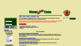 What Cheapwebtricks.com website looked like in 2016 (7 years ago)