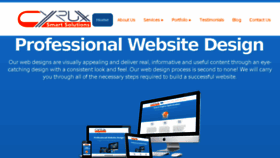 What Cyrux.ca website looked like in 2016 (7 years ago)