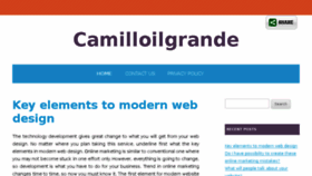 What Camilloilgrande.com website looked like in 2016 (7 years ago)