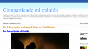 What Compartiendomiopinion.com website looked like in 2016 (7 years ago)