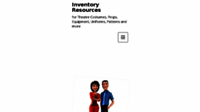What Costumeinventory.com website looked like in 2016 (7 years ago)