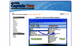What Captaintray.com website looked like in 2016 (7 years ago)