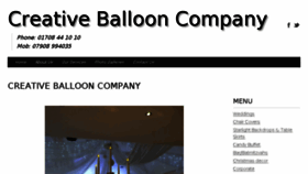 What Creativeballoons.co.uk website looked like in 2016 (7 years ago)