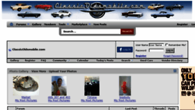 What Classicoldsmobile.com website looked like in 2016 (7 years ago)