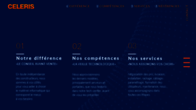What Celeris.fr website looked like in 2016 (7 years ago)