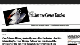 What Coffeetalking.com website looked like in 2016 (7 years ago)