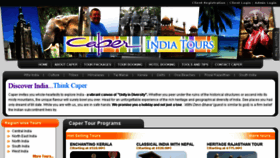 What Caperindiatours.com website looked like in 2016 (7 years ago)
