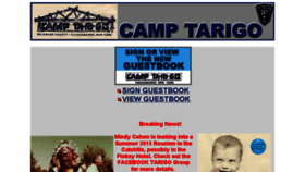 What Camptarigo.com website looked like in 2016 (7 years ago)