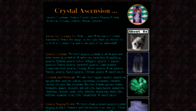 What Crystalascension.com website looked like in 2016 (7 years ago)