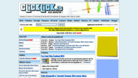 What Clicklick.it website looked like in 2016 (7 years ago)