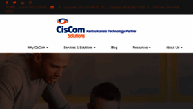 What Ciscom.com website looked like in 2016 (7 years ago)