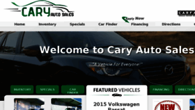 What Caryautosale.com website looked like in 2016 (7 years ago)