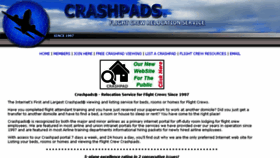 What Crashpads.com website looked like in 2016 (7 years ago)