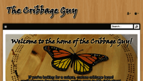 What Cribbageguy.com website looked like in 2016 (7 years ago)