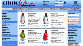What Clinicfashion.de website looked like in 2016 (7 years ago)