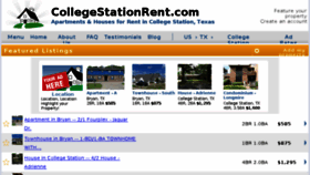 What Collegestationrent.com website looked like in 2016 (7 years ago)