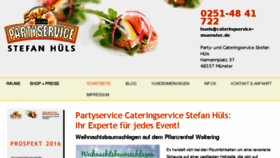 What Cateringservice-muenster.de website looked like in 2016 (7 years ago)