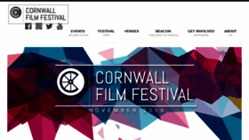 What Cornwallfilmfestival.com website looked like in 2016 (7 years ago)