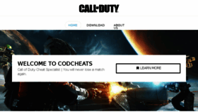 What Codcheats.net website looked like in 2016 (7 years ago)