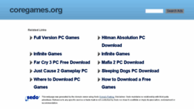 What Coregames.org website looked like in 2016 (7 years ago)