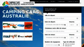 What Camping-cars-australie.com website looked like in 2016 (7 years ago)