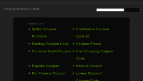 What Couponama.com website looked like in 2016 (7 years ago)
