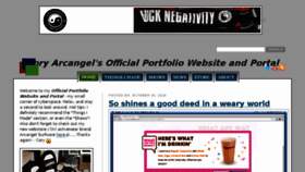 What Coryarcangel.com website looked like in 2016 (7 years ago)