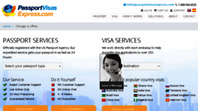 What Chicago.passportvisasexpress.com website looked like in 2016 (7 years ago)