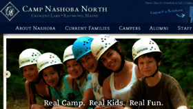 What Campnashoba.com website looked like in 2016 (7 years ago)