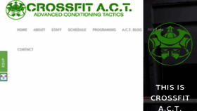 What Crossfitact.com website looked like in 2016 (7 years ago)