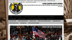 What Chiefjosephdays.com website looked like in 2016 (7 years ago)
