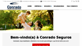 What Conradoseguros.com.br website looked like in 2016 (7 years ago)