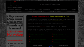What Coroanafunerara.ro website looked like in 2016 (7 years ago)