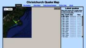 What Christchurchquakemap.co.nz website looked like in 2016 (7 years ago)