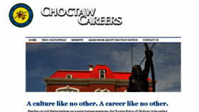 What Careers.choctawnation.com website looked like in 2016 (7 years ago)